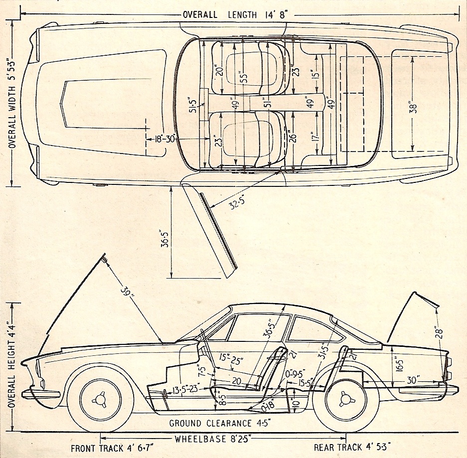 Maserati Sebring blueprint