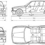 BMW E30 blueprint