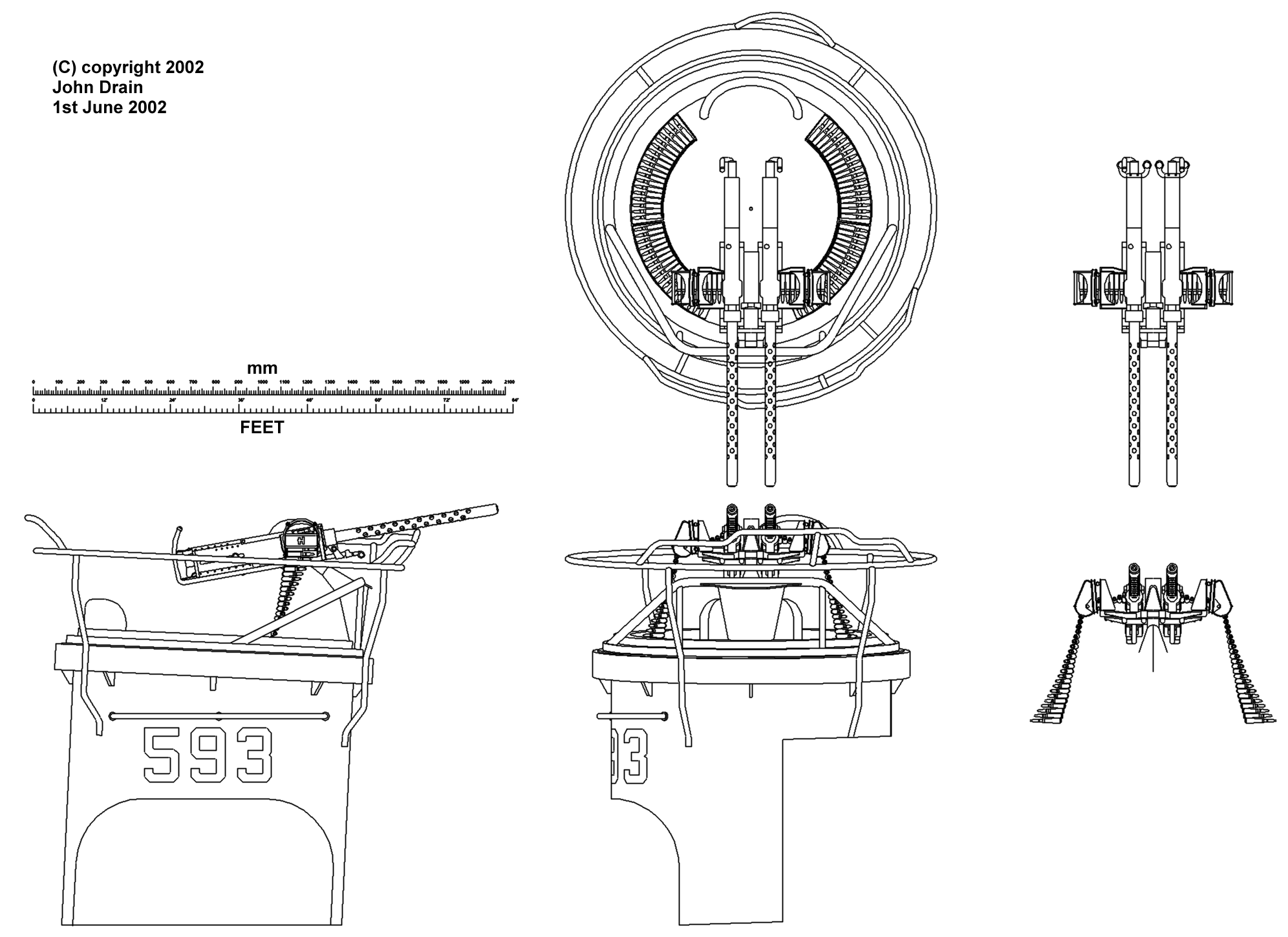 M2 Browning blueprint
