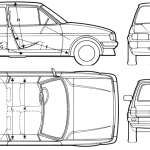 Ford Fiesta blueprint