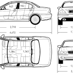 Jaguar X-Type blueprint