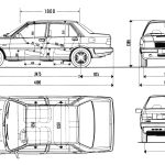 Lancia Thema blueprint