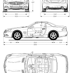 Mercedes-Benz SL-Class blueprint