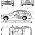 Mercedes-Benz C-Class blueprint