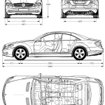 Mercedes-Benz CL-class blueprint