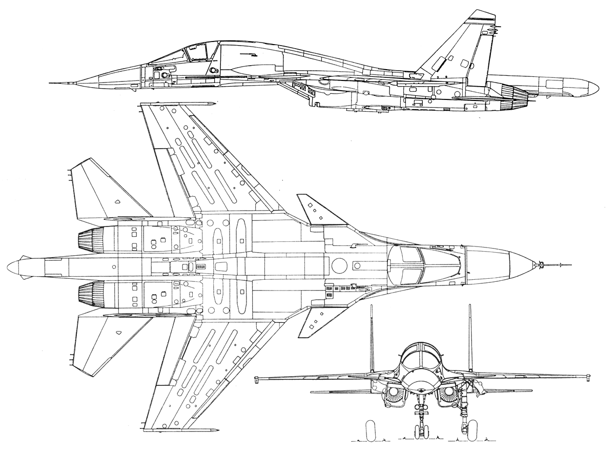 Su-34 blueprint