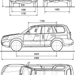 Subaru Forester blueprint