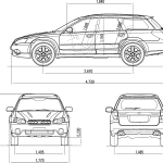 Subaru Legacy blueprint