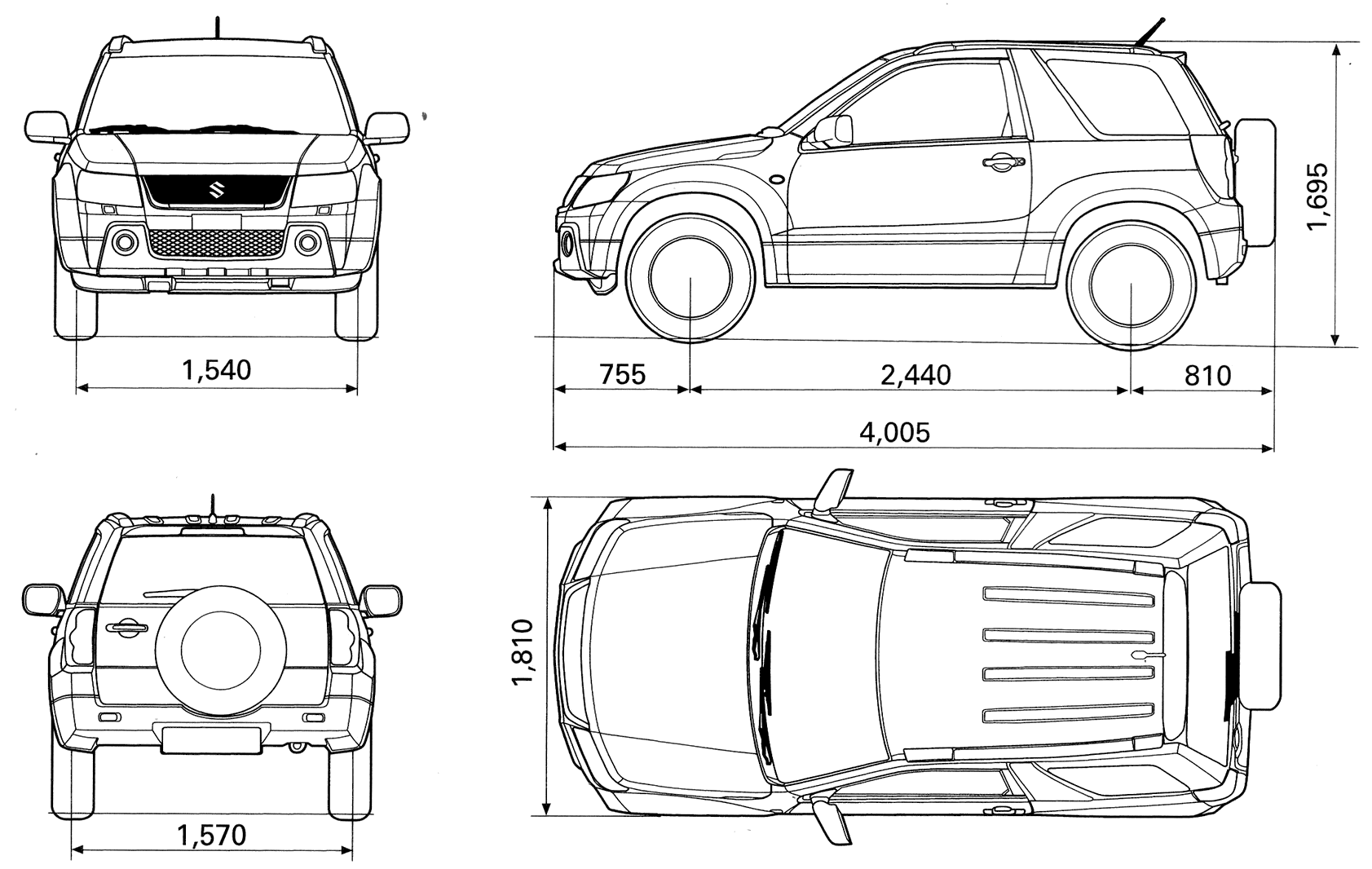 Suzuki Grand Vitara blueprint