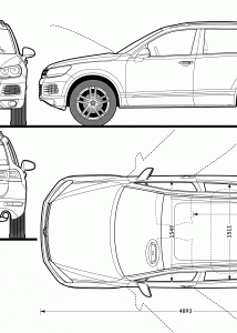 Volkswagen Tiguan blueprint