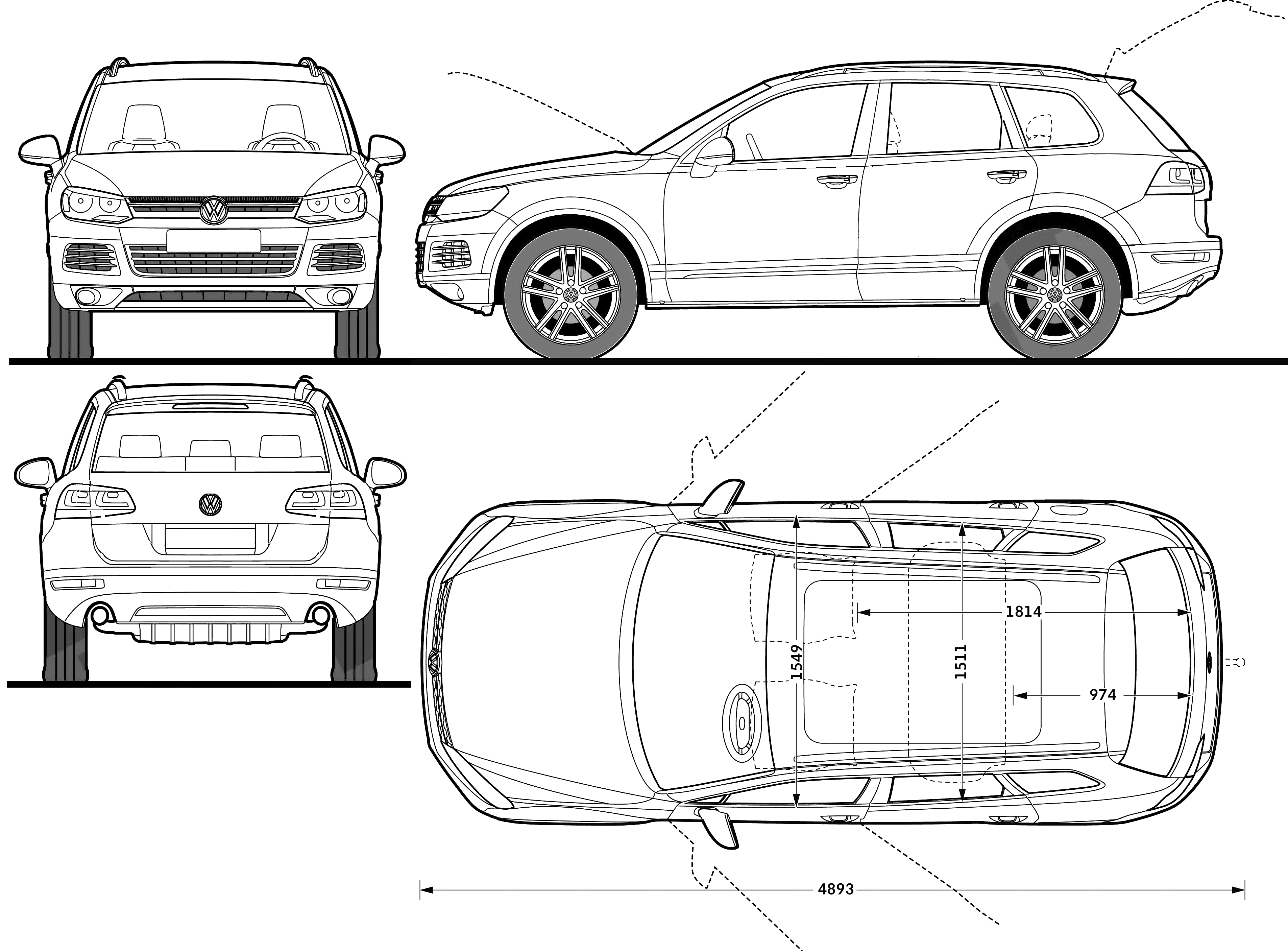Volkswagen Tiguan blueprint