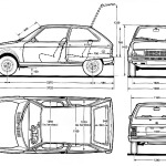 Citroën Axel blueprint