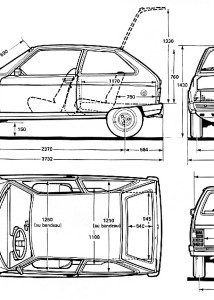 Citroën Axel blueprint