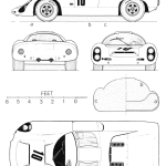 Porsche 910 blueprint