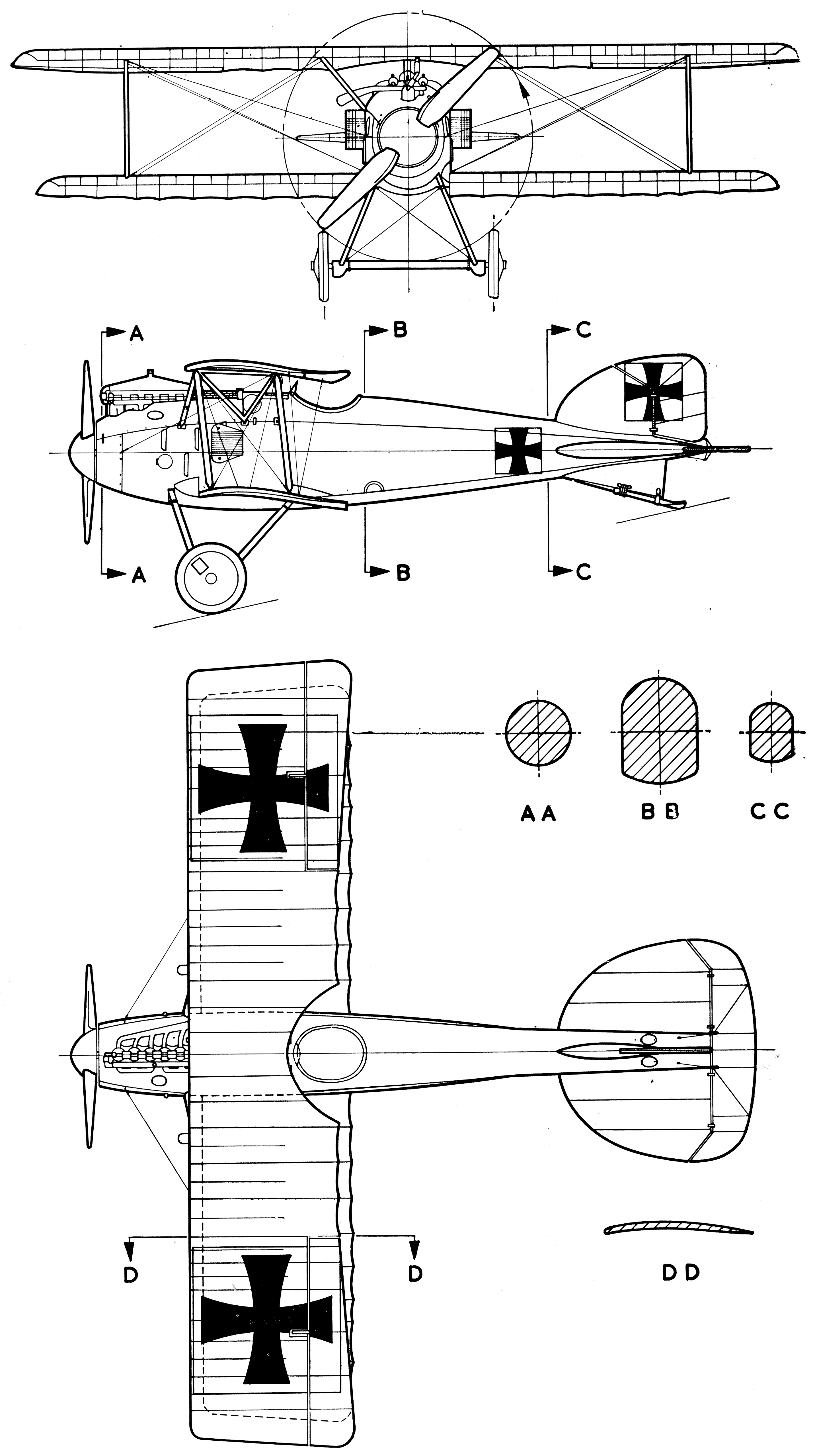 Albatros D.II blueprint