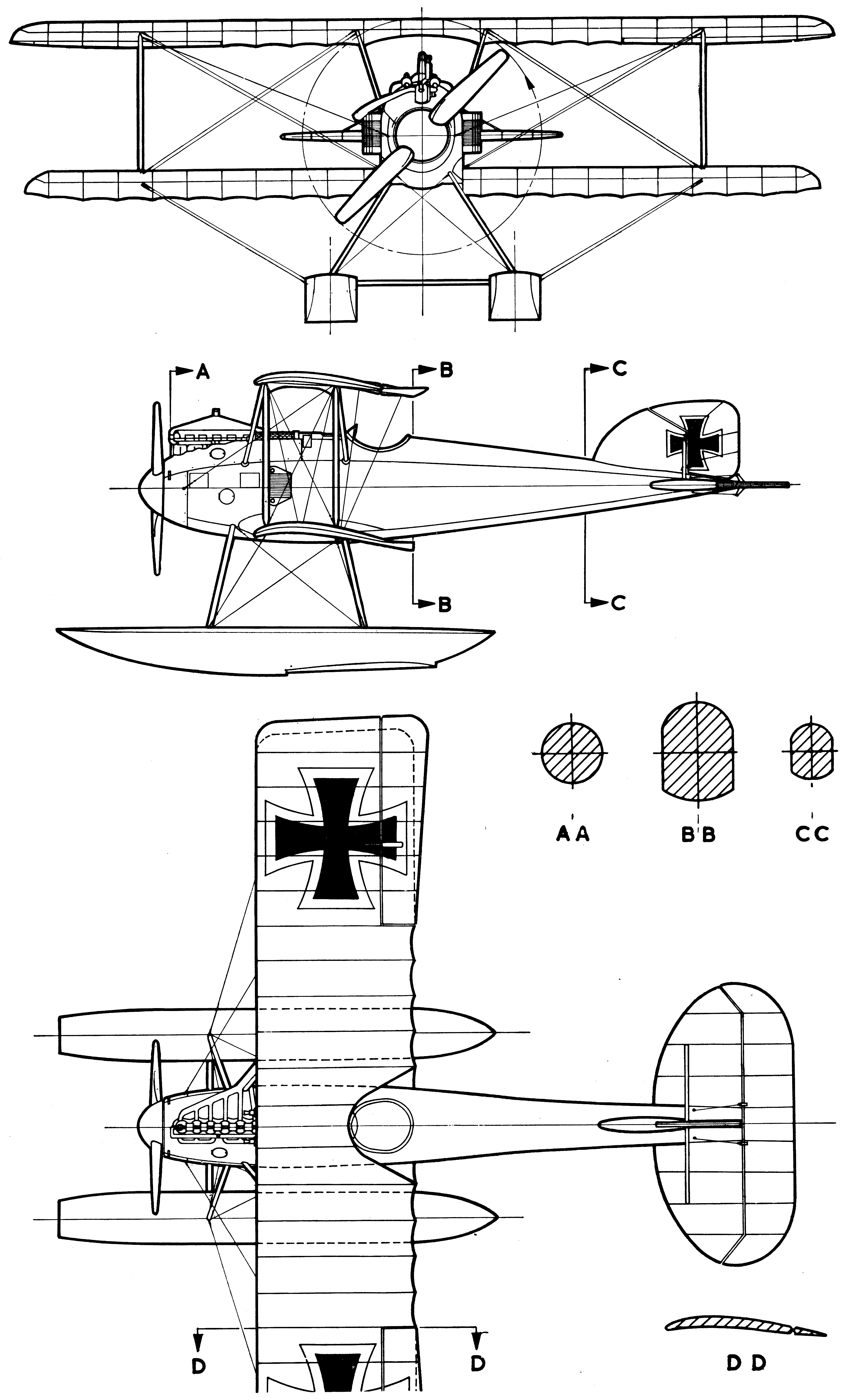 Albatros W.4 blueprint