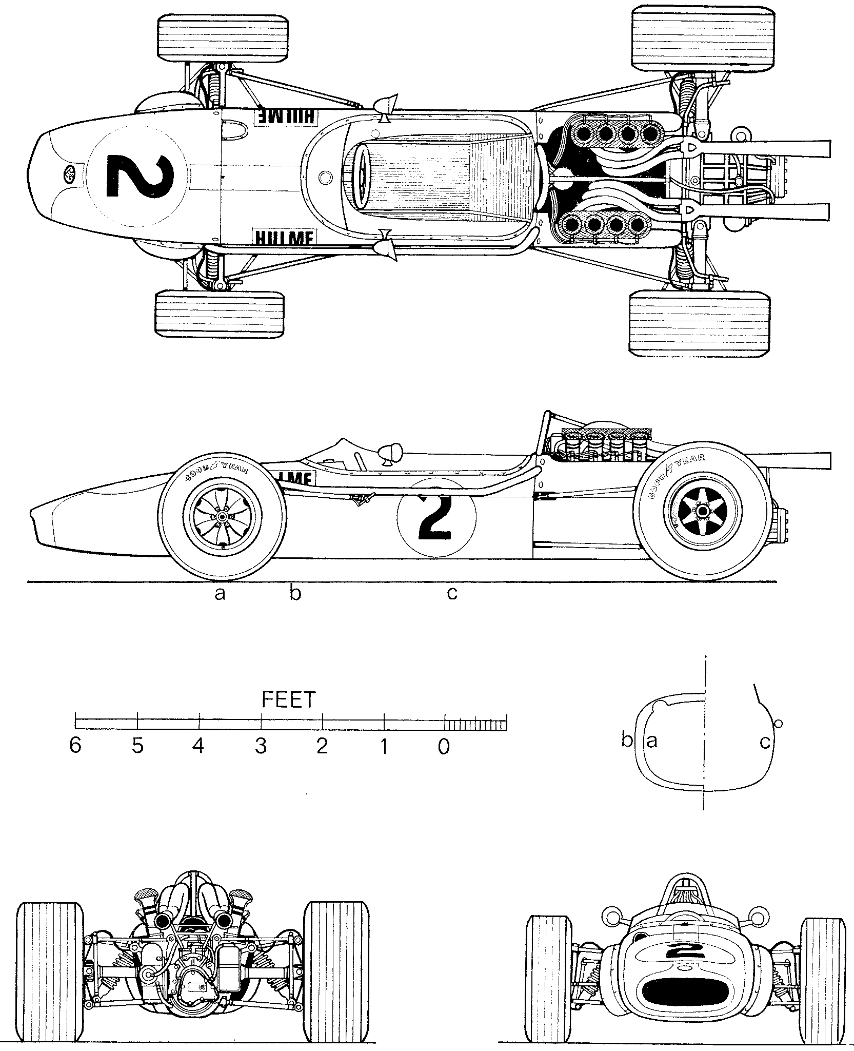 Brabham BT24 blueprint