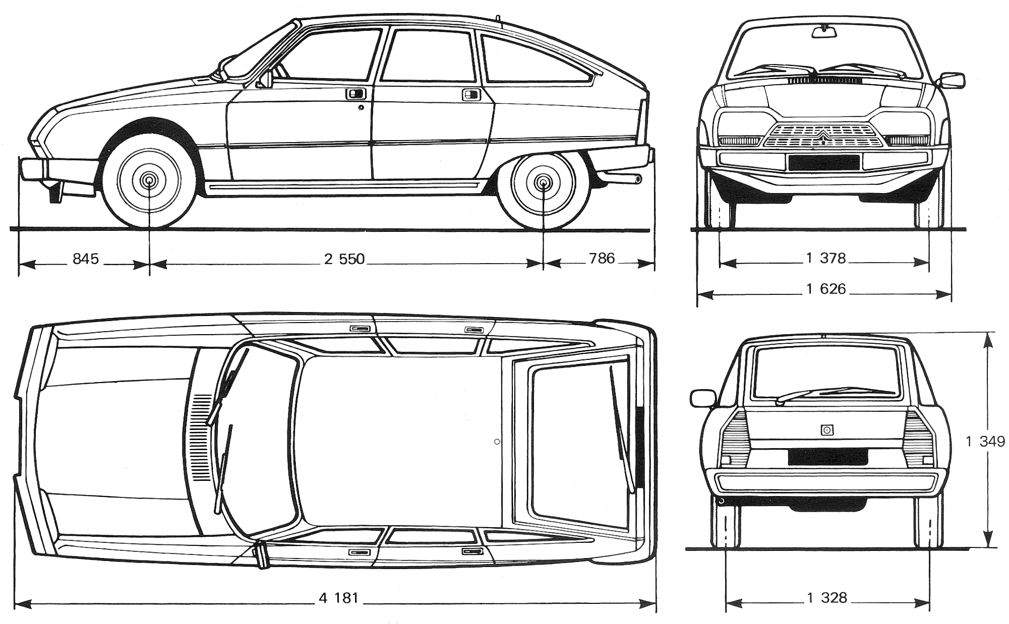 Citroën GSA blueprint