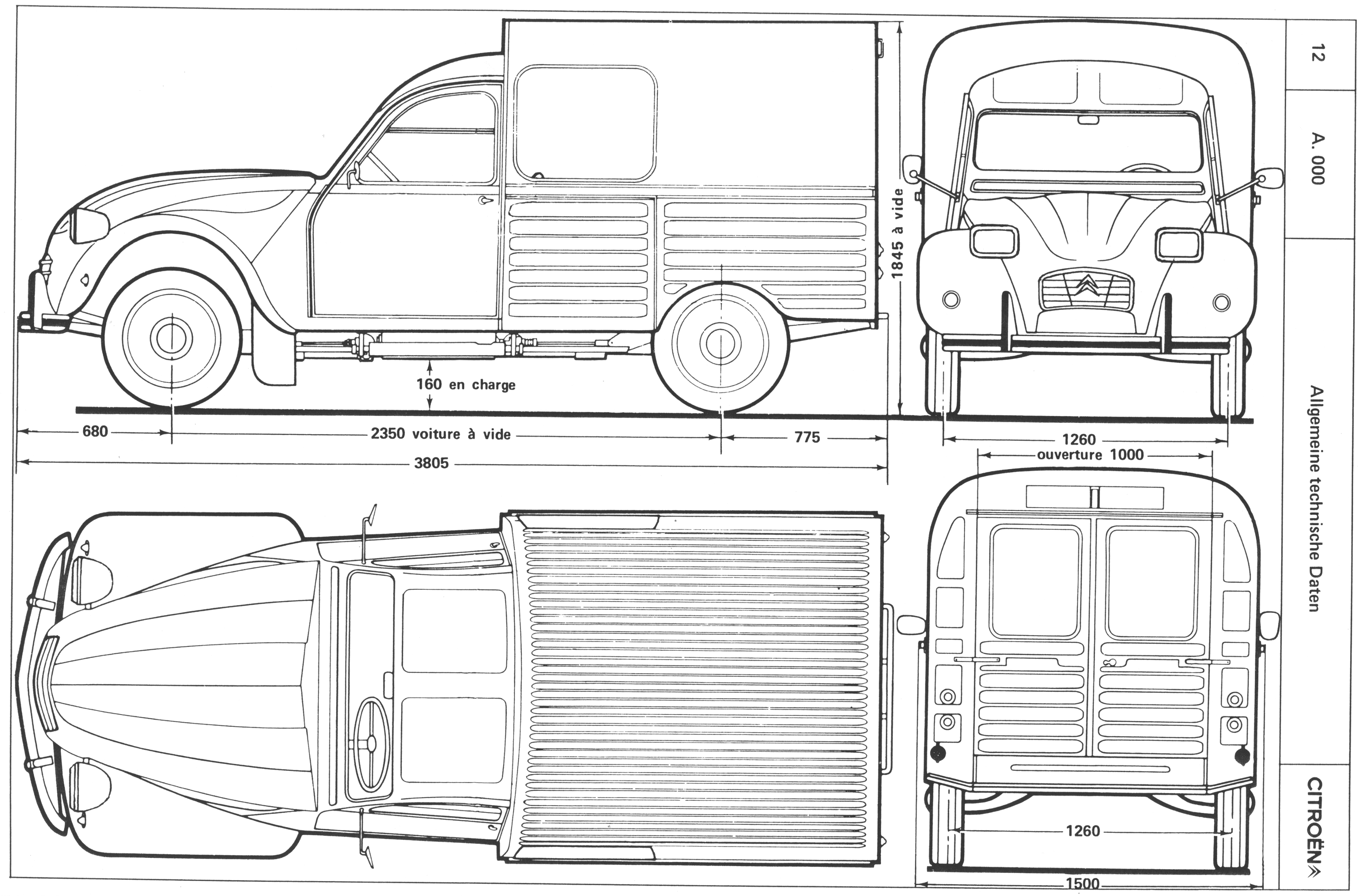 Citroën AK 400 blueprint