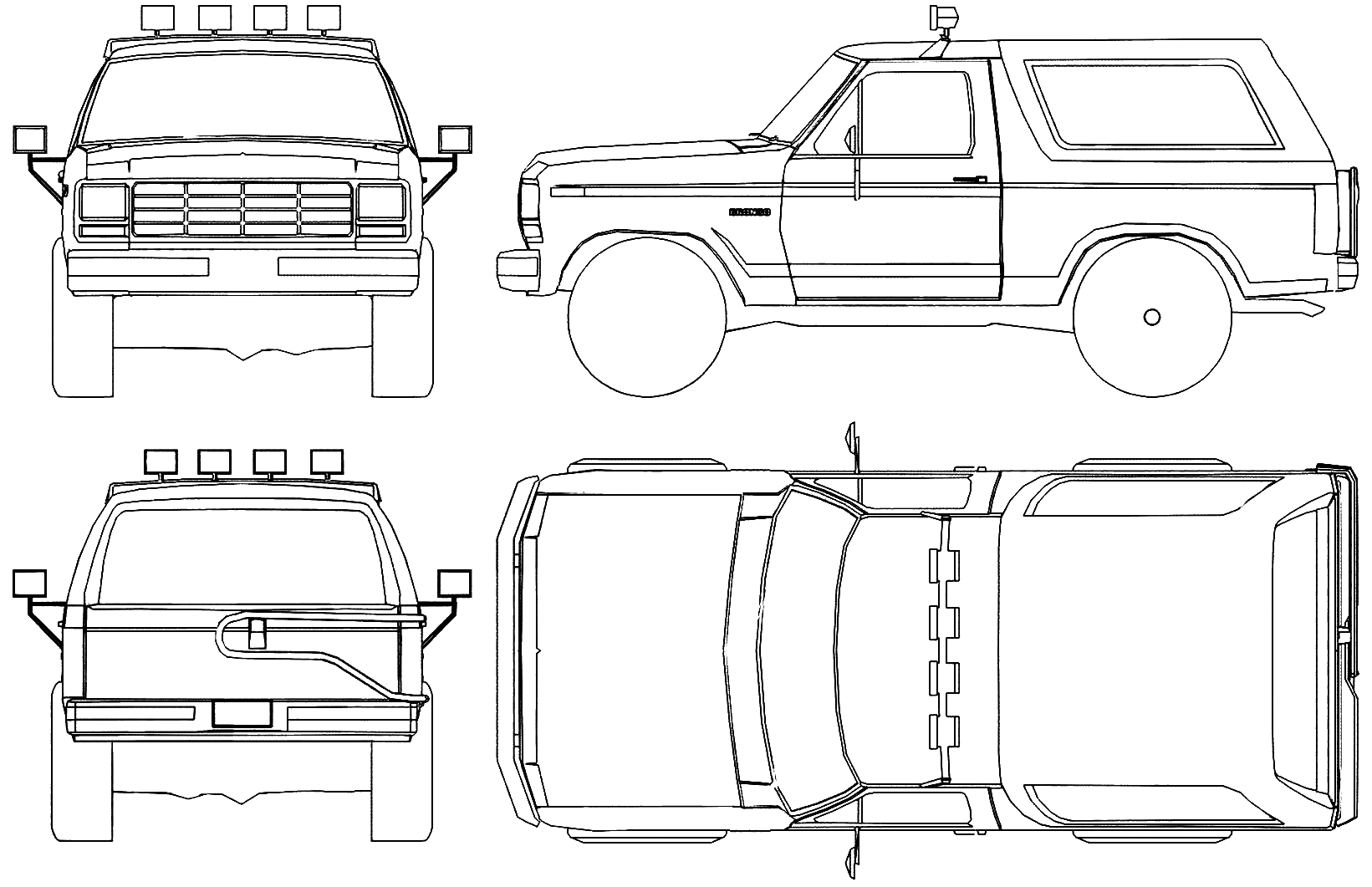 Ford Bronco blueprint