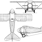 Hanriot H.26 blueprint