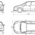 Suzuki SX4 blueprint