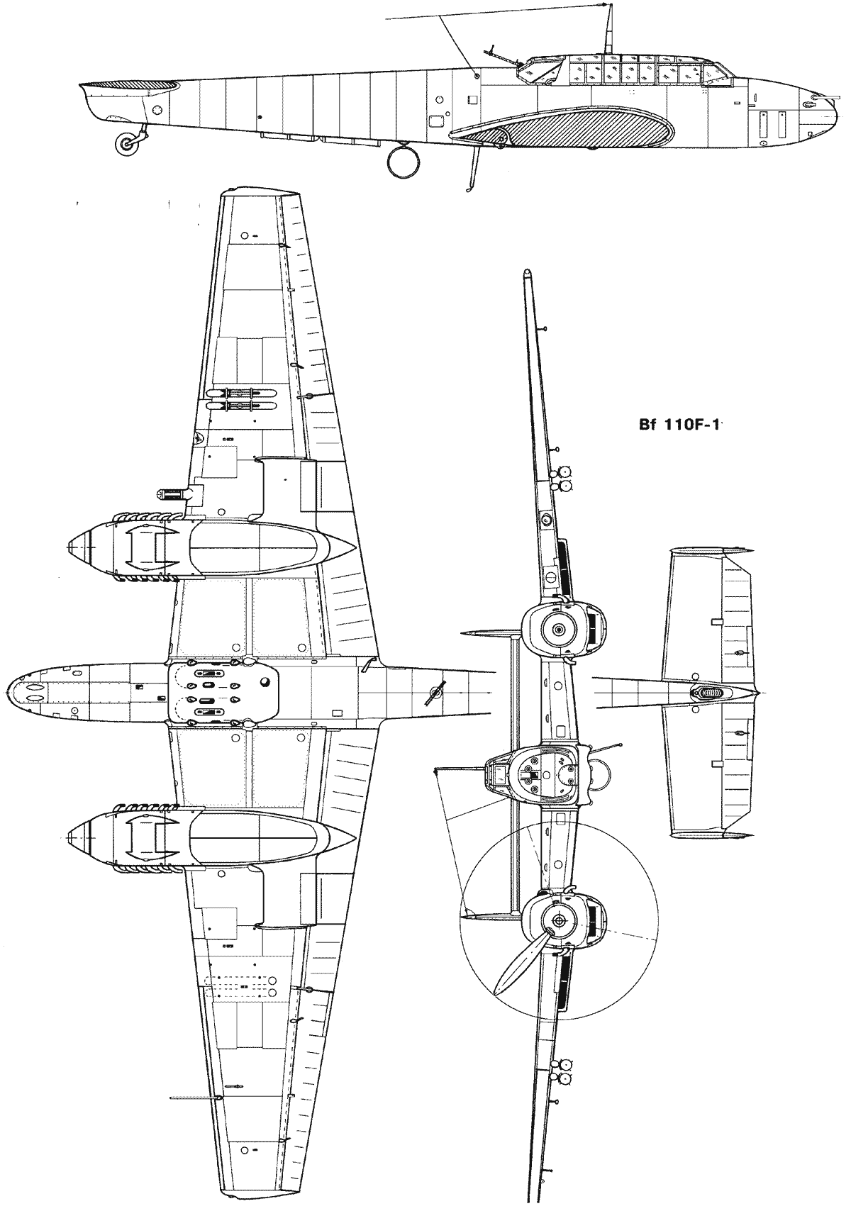 Bf 110 а blueprint