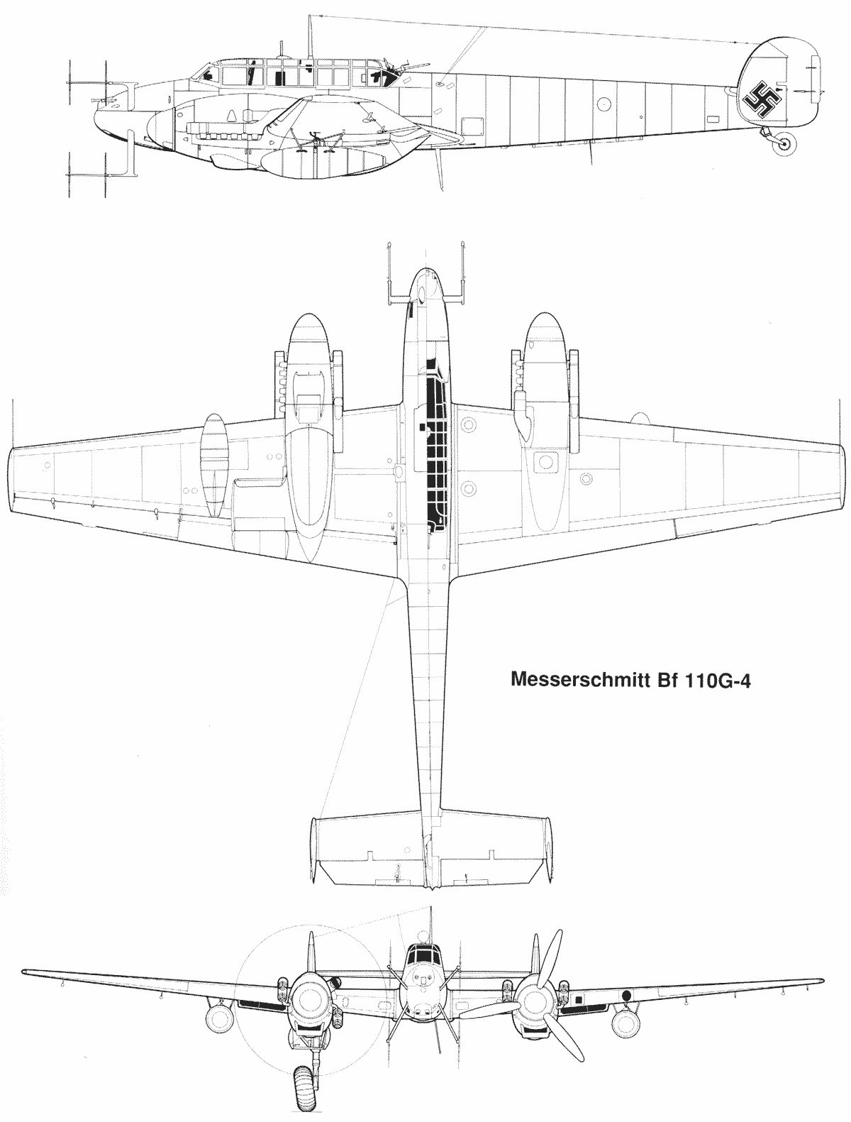 Bf 110 g blueprint