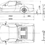 Ferrari 328 blueprint