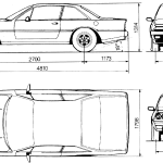Ferrari 412 blueprint