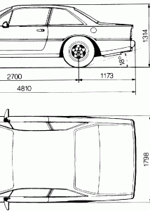 Ferrari 412 blueprint