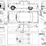 Mercedes-Benz W111 blueprint