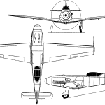 Messerschmitt Me 209 blueprint