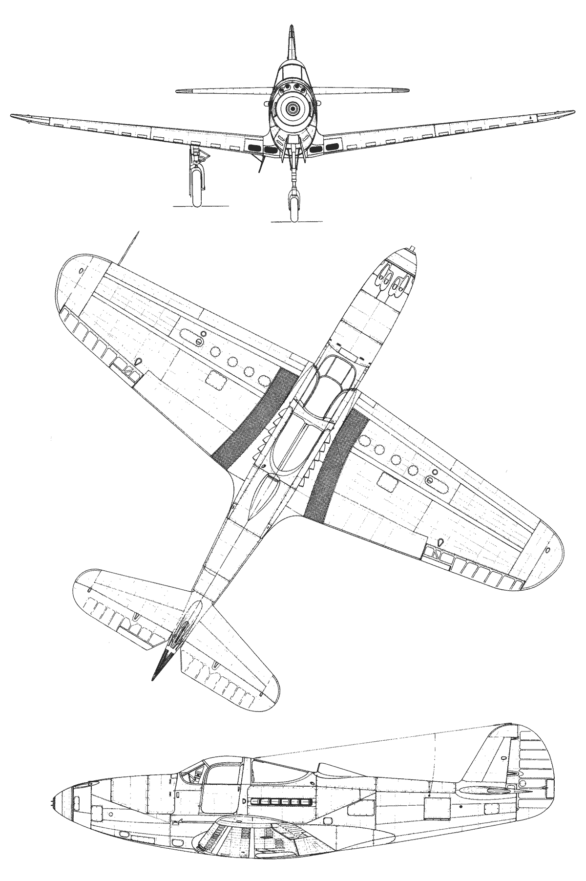 P-39c Airacobra blueprint