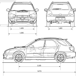 Subaru Impreza WRX blueprint