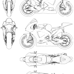 Yamaha YZR-M1 blueprint