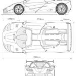 McLaren F1 LM blueprint