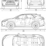 Lexus NX 300h blueprint
