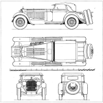 Mercedes-Benz SSK blueprint