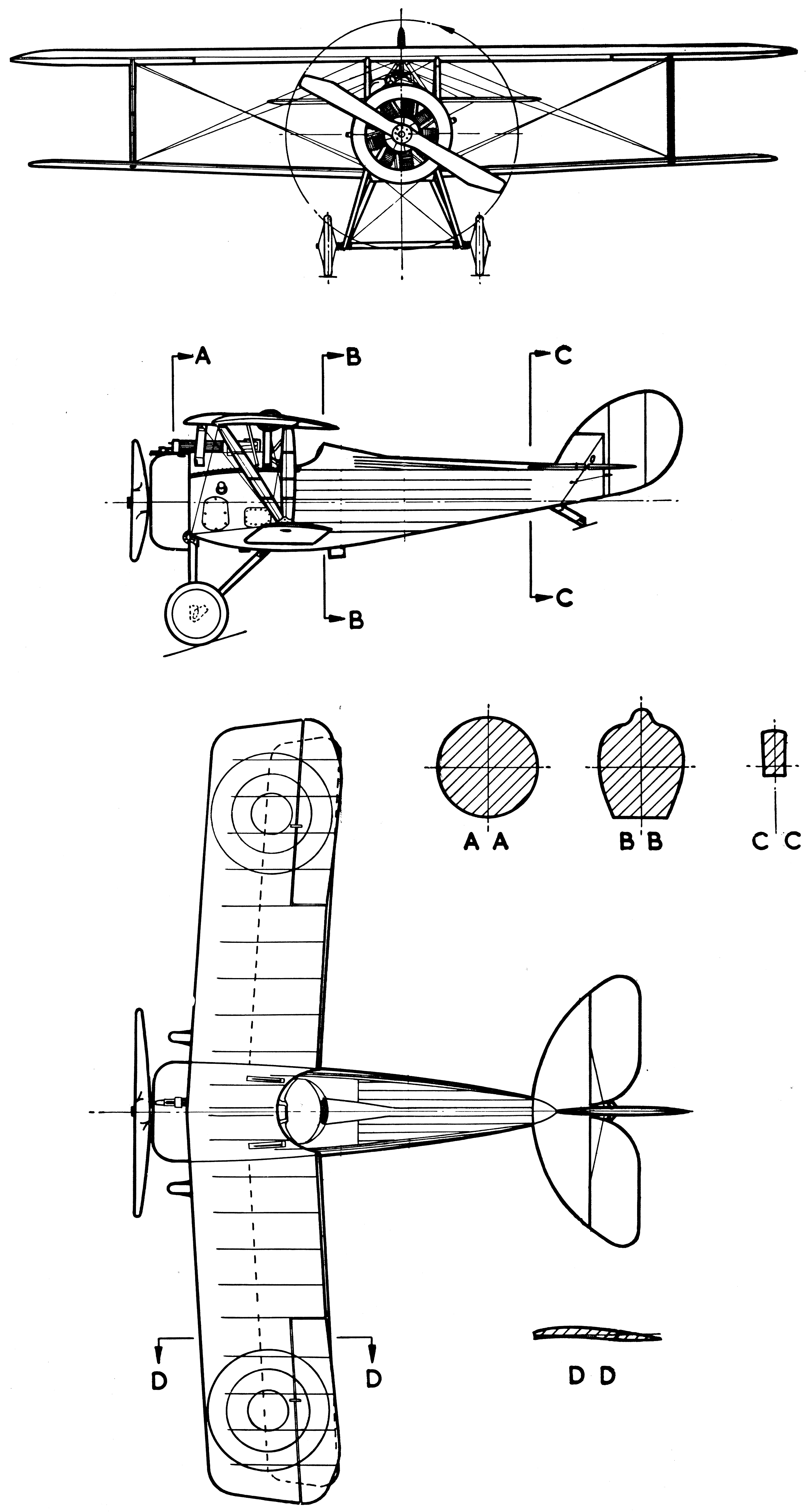 Nieuport 27 blueprint