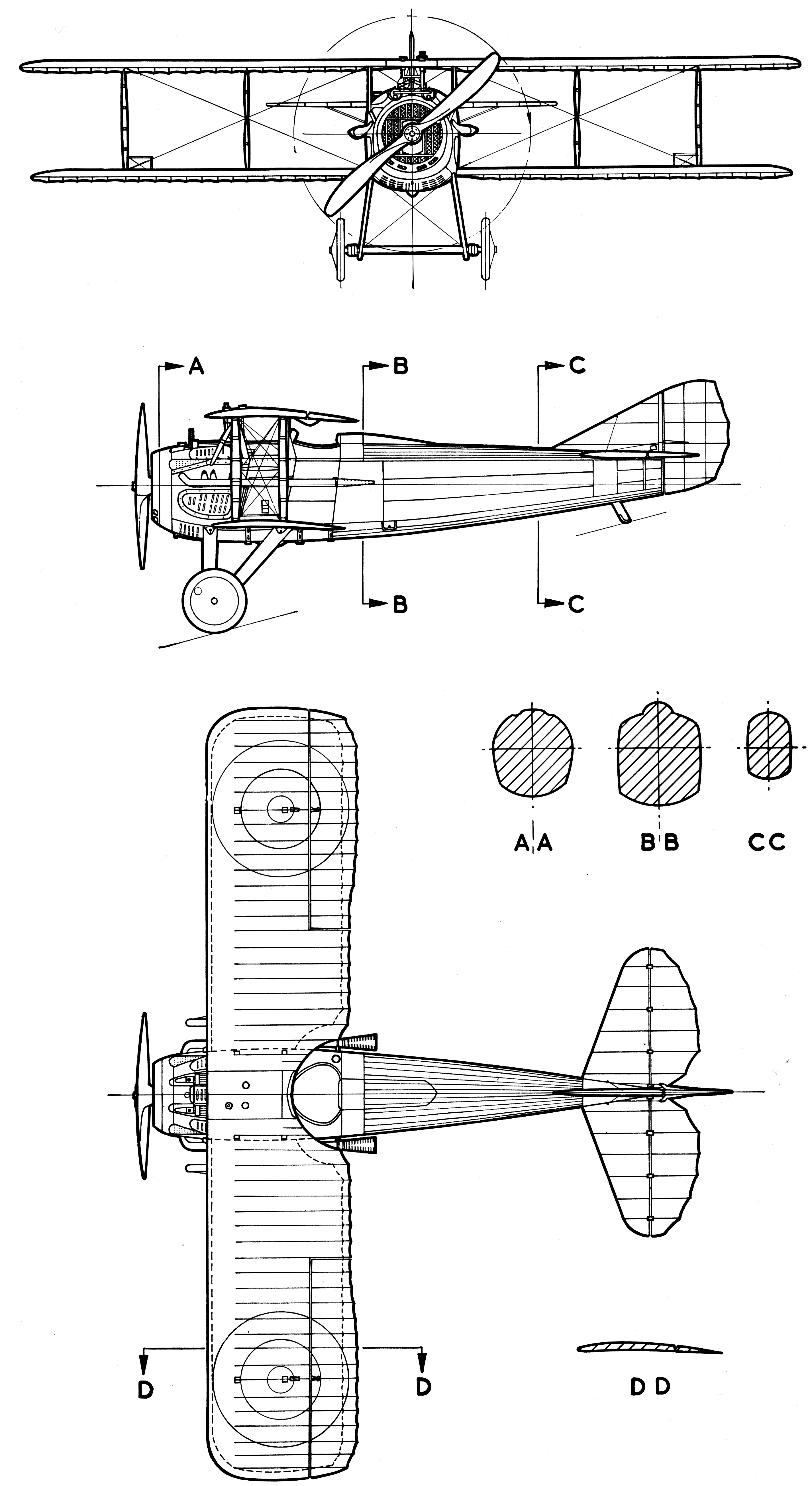 SPAD S.XIII blueprint