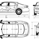 Saab 9-5 blueprint