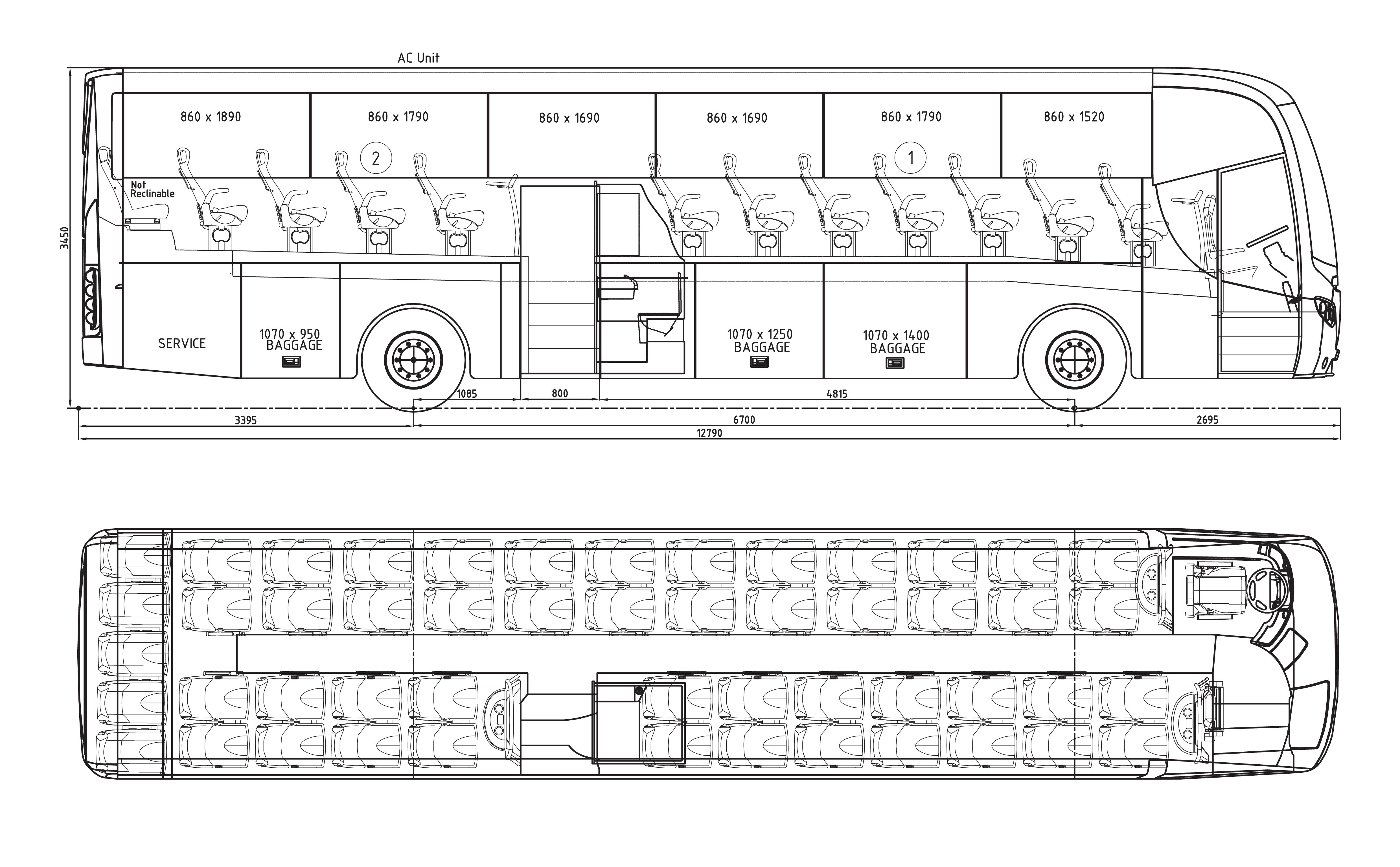 Scania OmniExpress blueprint
