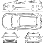 Suzuki SX4 S-Cross blueprint