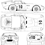 Shelby Daytona blueprint