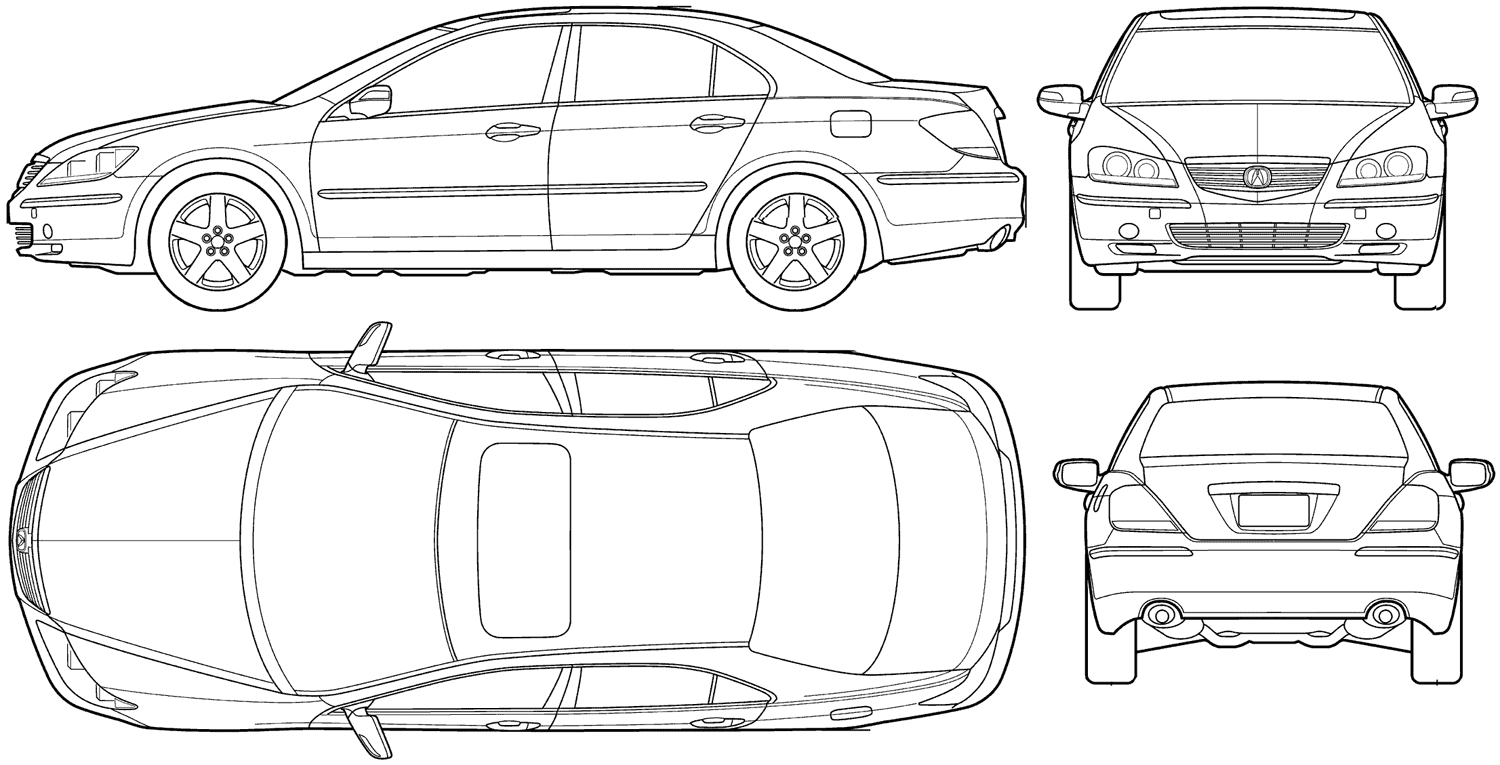 Acura RL blueprint