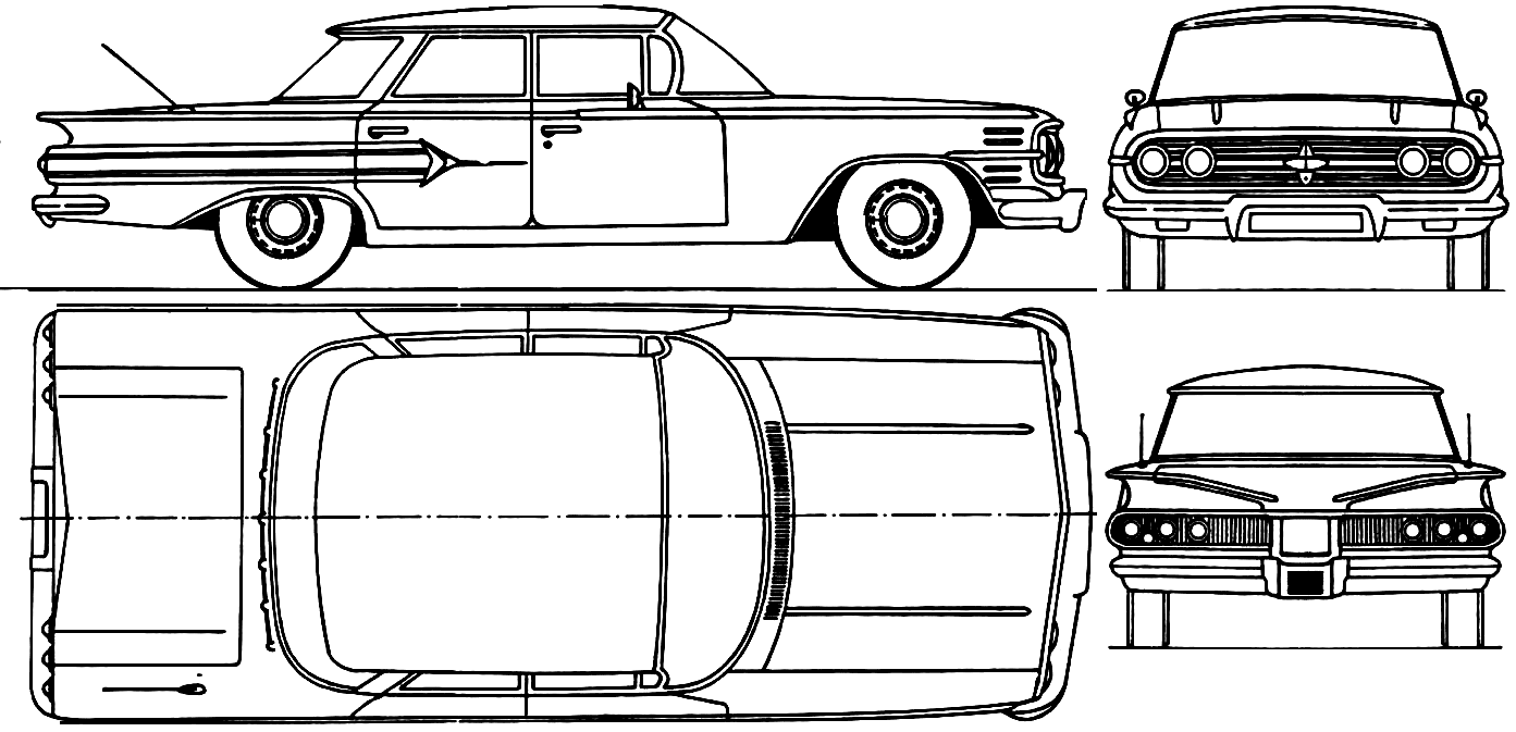 Chevrolet Impala blueprint