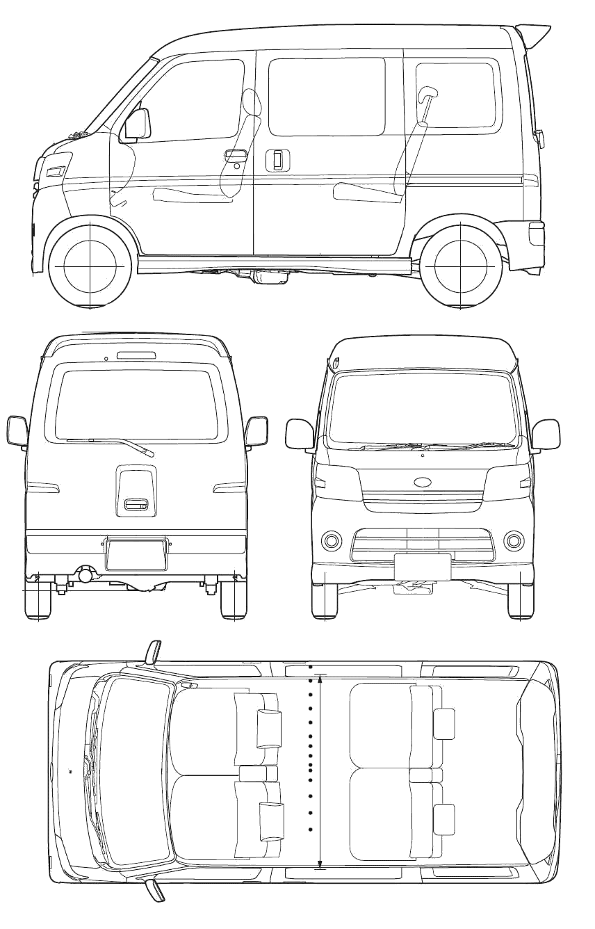 Daihatsu Atrai blueprint