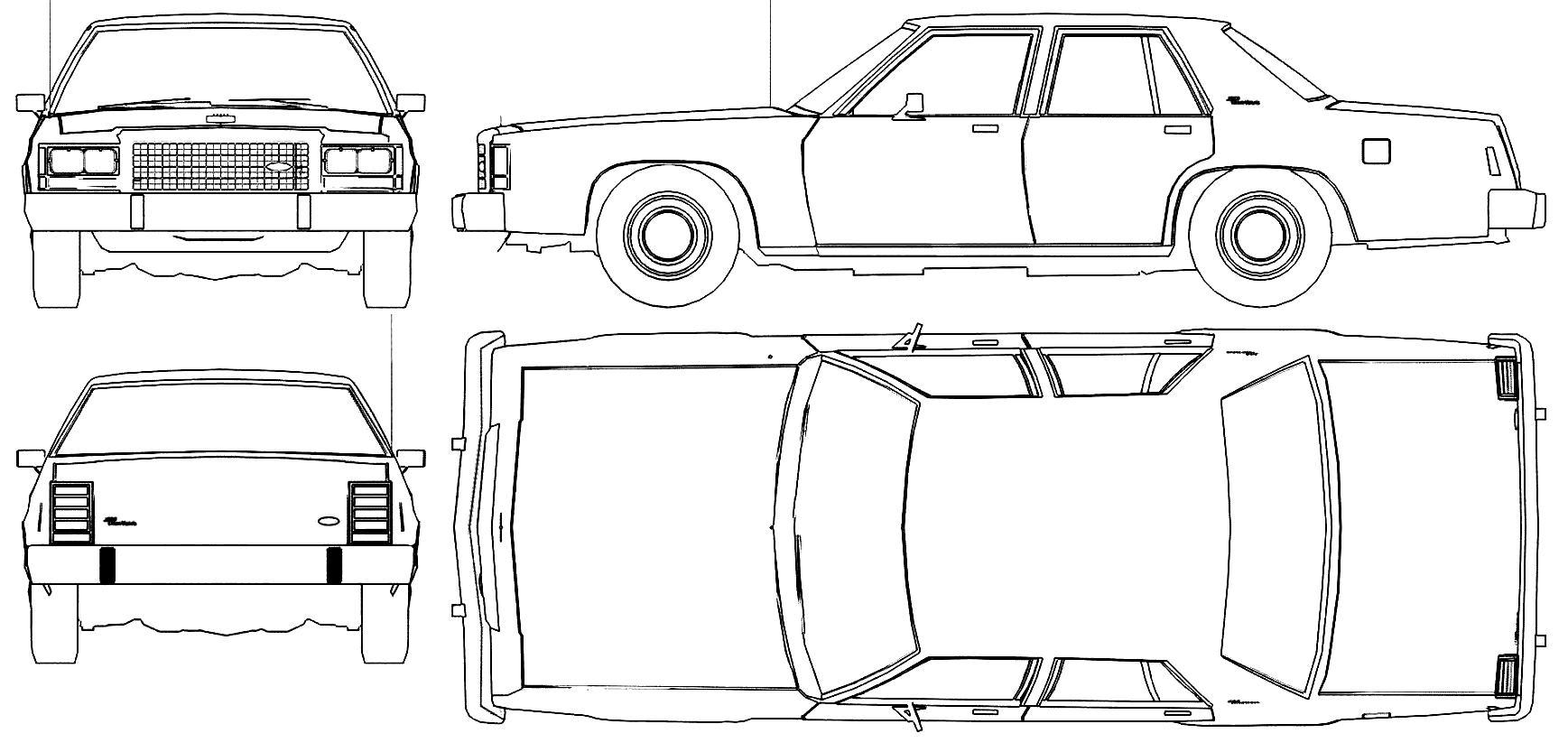 Ford Crown Victoria blueprint
