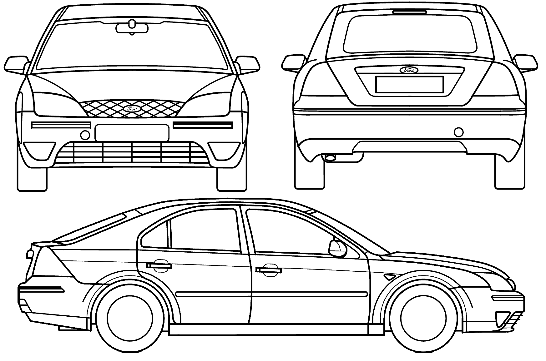 Ford Mondeo blueprint